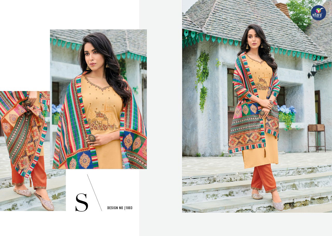 Vitara Star Link Fancy Festive Wear Rayon Ready Made Collection